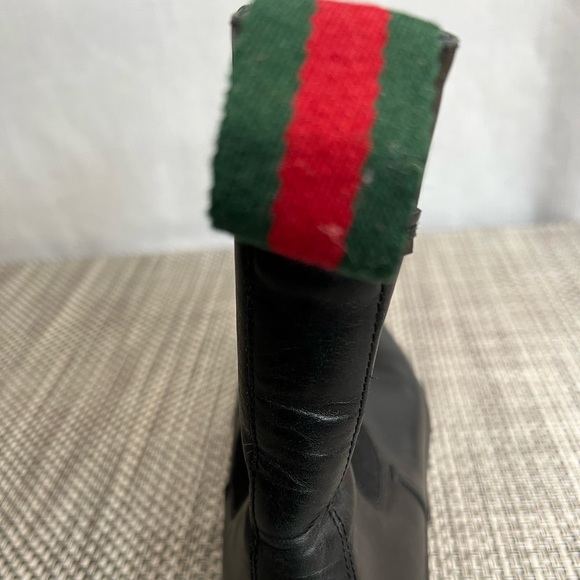 Men’s “GUCCI” Black Leather Boots